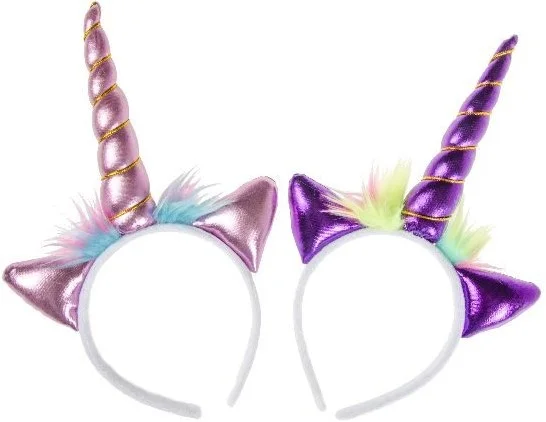 12 Einhorn Tiara 2 sort. 9703