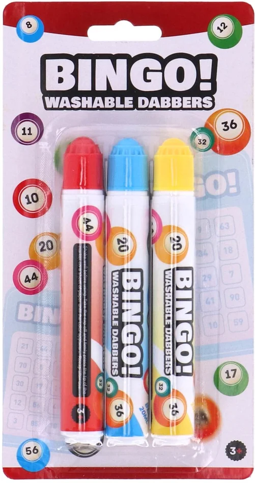 3 Bingo-Tupfer auf Karte 360605