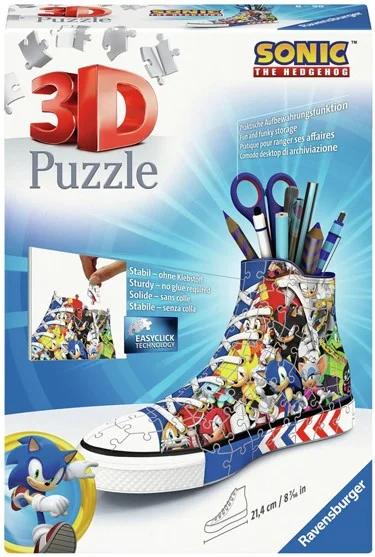 3D Puzzel Pennenbak Sonic The Hedgehog, 108st.
