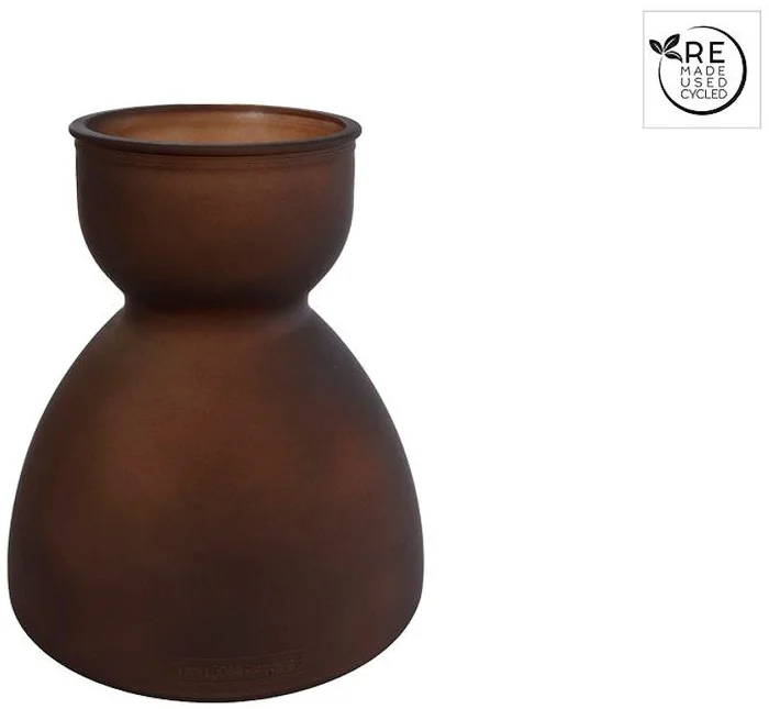 3R Vaas Diabolo L mat bruin glas 21x21x22cm