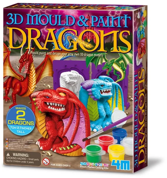 4M Gieten En Verven 3D Draken – EN Versie