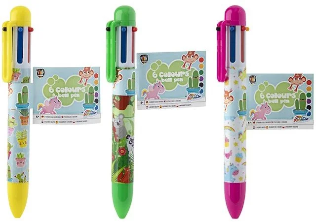 6 kleurenpen