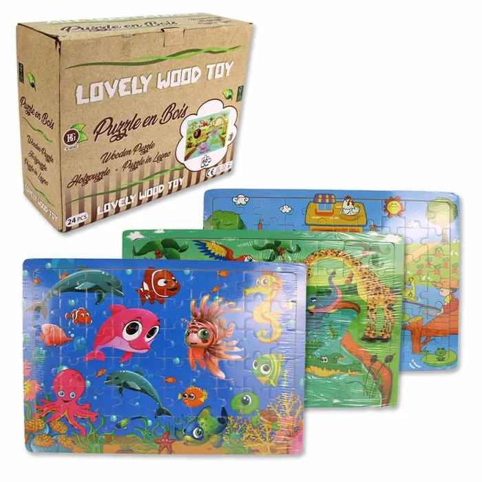 60 Teile Puzzle aus Holz für Kinder