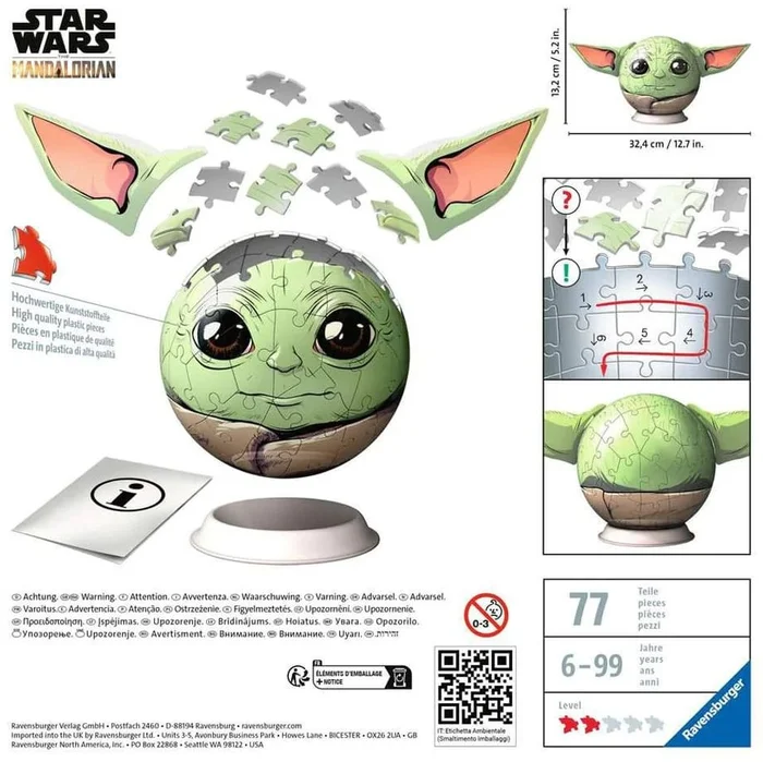 72St 3D Pzl Sw Grogu With Ears