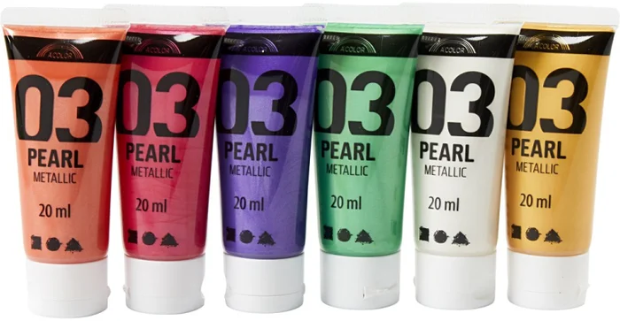 A-Color A-Color Acrylfarben-Set Metallic Secondary 6×20 ml
