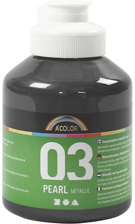 A-Color A-Color Metallic Acrylfarbe Schwarz 500 ml