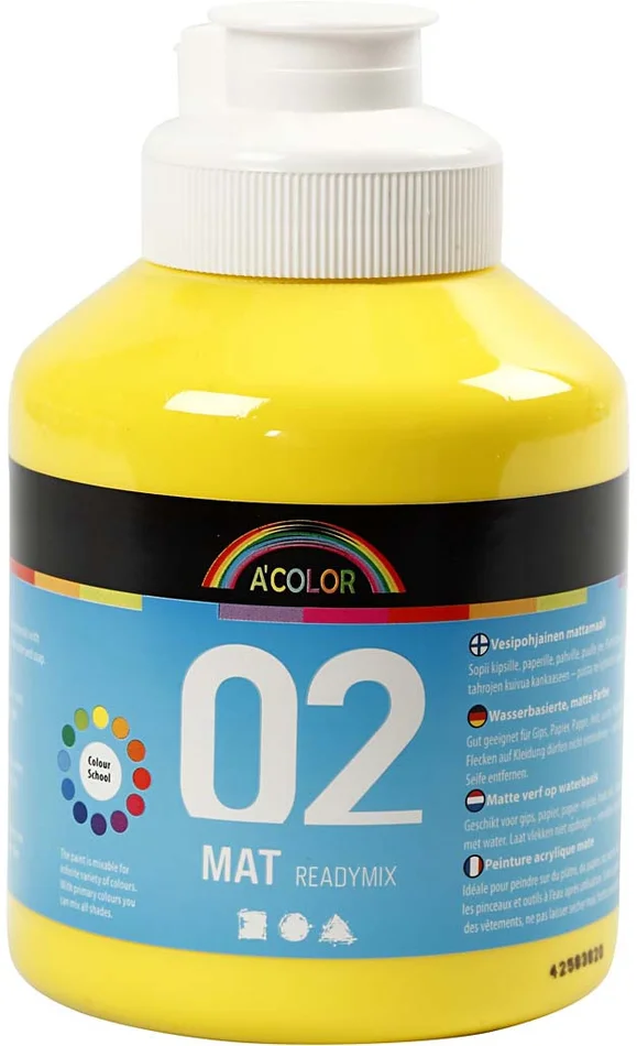 A-Color A-Color Posterfarbe Primärgelb 500 ml