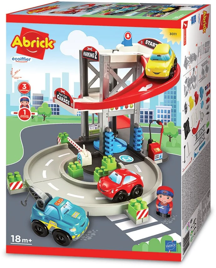 Abrick Garage met Transporter en Auto’s