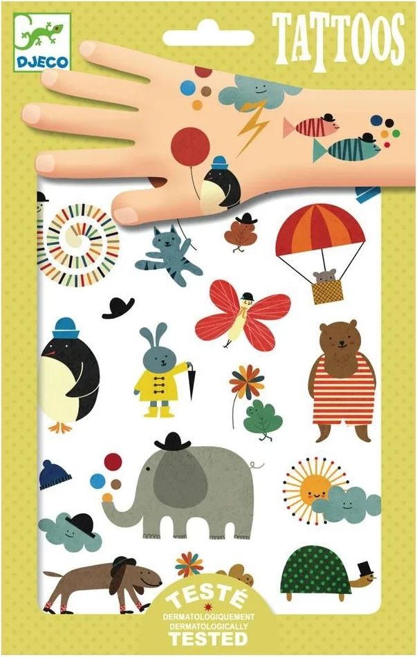 Abzieh-Tattoos Tiere