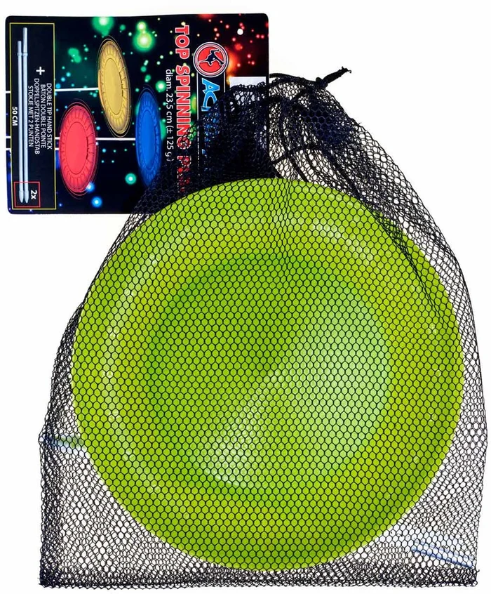 Acrobat – Set Top Spinning Plate grün + Doppelspitze Handstab