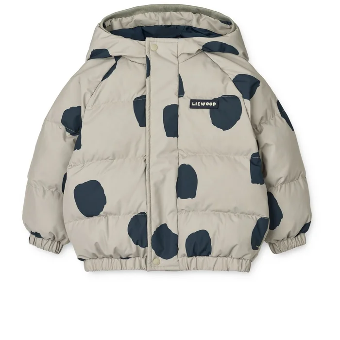 ADELINA Jacke mit Ohren Spot dots / Mist