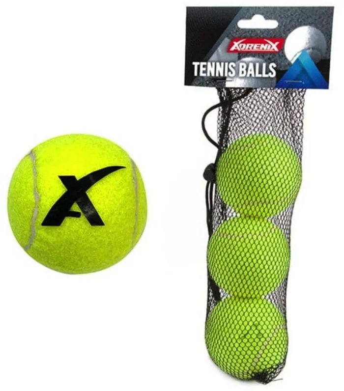 Adrenix Tennisballen met Hersluitbaar Net, 3st.