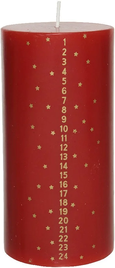 Advent Stompkaars 7,5x15cm – Rood