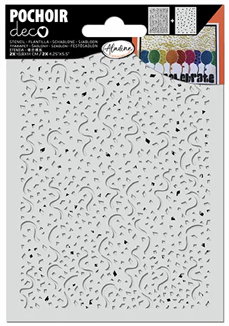 Aladine Aladine Deko-Vorlage Konfetti