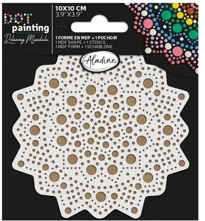 Aladine Aladine Duo Dot Painting Set Mandala 10 cm nr. 1