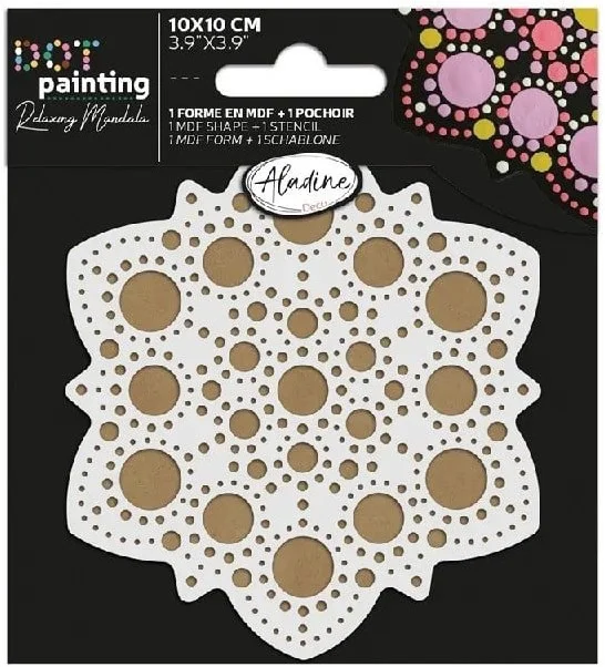 Aladine Aladine Duo Dot Painting Set Mandala 10 cm nr. 3