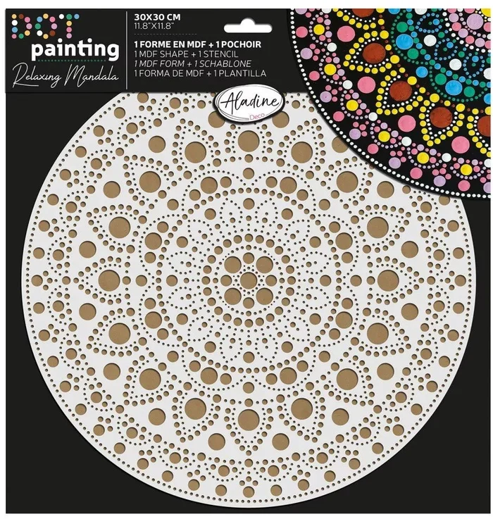 Aladine Aladine Duo Dot Painting Set Mandala 30 cm nr. 3
