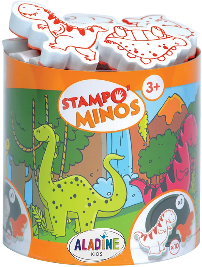 Aladine Aladine Kids Stampo Minos Stempel Set Dino’s 10 stuks