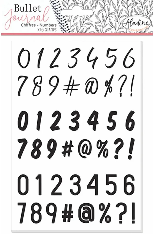 Aladine Aladine Stampo Bullet Journal Stempels A5 Nummers