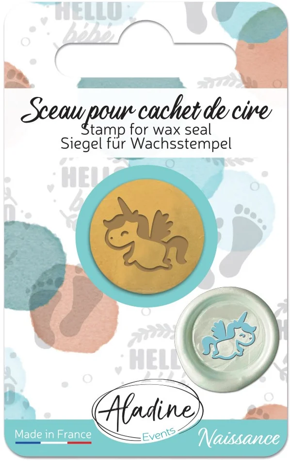 Aladine Aladine Zegel Wax Stempel Unicorn