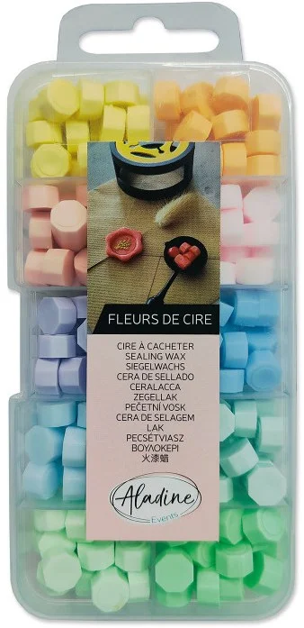 Aladine Aladine Zegelwas Set 10 Kleuren – Pastelkleuren