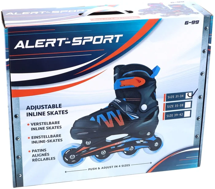 Alert Sport Inline Skates / Skeelers Oranje (Maat 31-34)