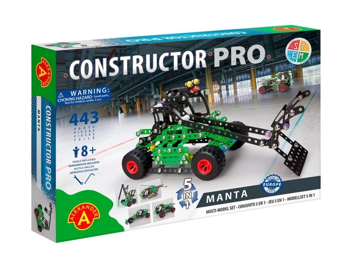 Alexander Toy Constructor PRO – Manta (5in1) – 444 Stück