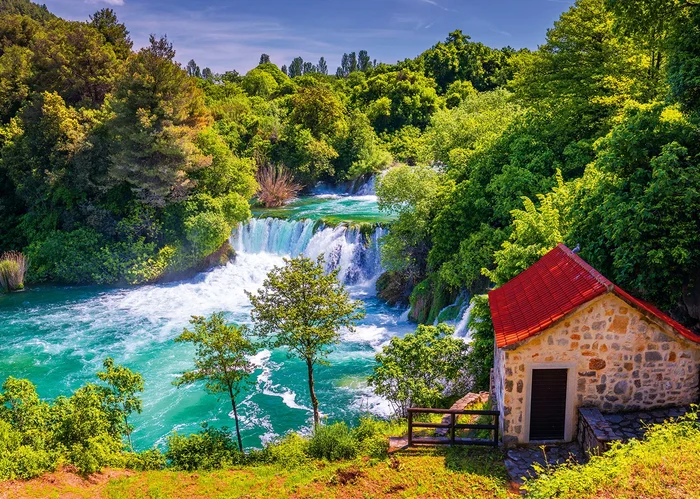 Alipson Puzzle Krka-Wasserfälle, Kroatien – 1000 Teile