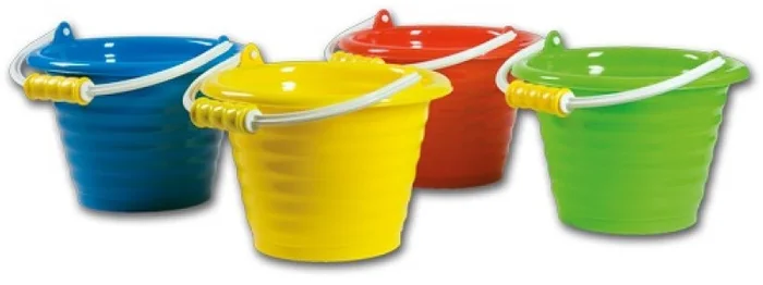 Androni Klassieke emmer met ribbel (4 ass.)