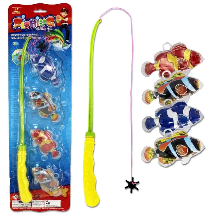 Angelspiel Jahrmarkt mit Fischen auf Karte – ca. 50 x 14 cm