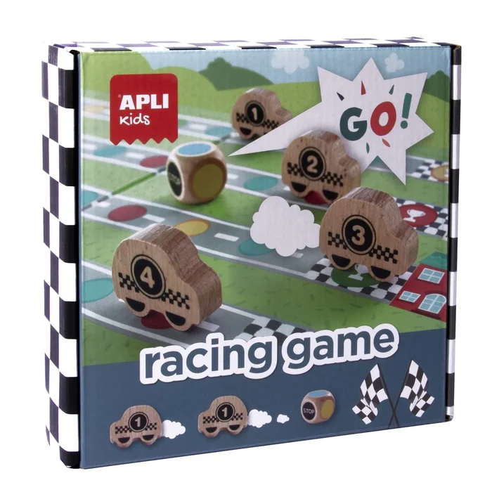 APLI Kids APLI – Race spel met houten autootjes