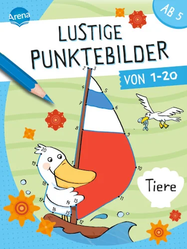 Arena Verlag – Lustige Punktebilder von 1-20, Tiere