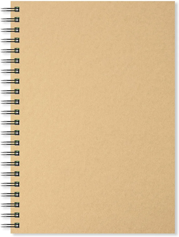 Artgecko Artgecko Krafty Spiral-Skizzenbuch A4 Hochformat 150 g 40 Blatt Weiß