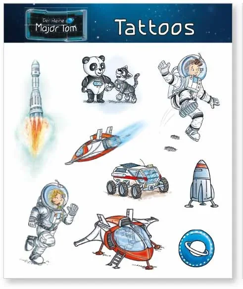 Astronaut Major Tom Tattoo 1 Bogen
