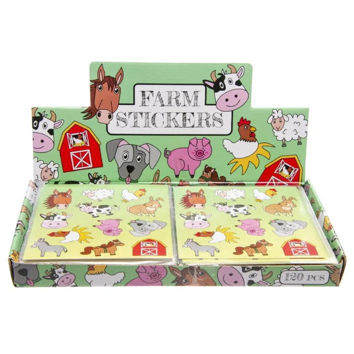 Aufkleber Bauernhof Tiere im Display