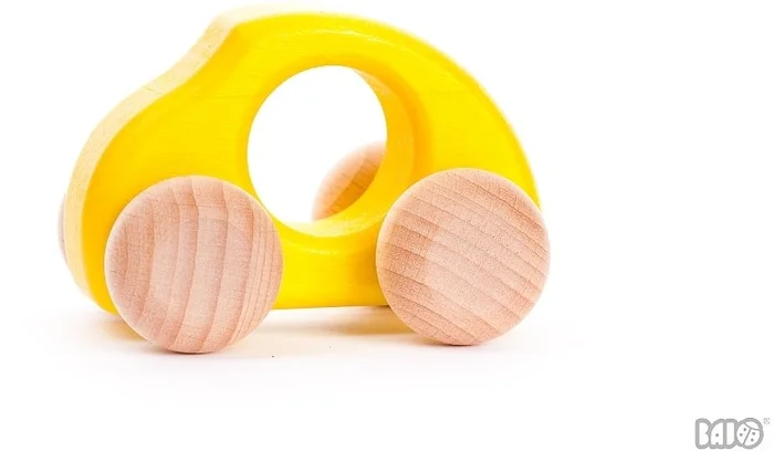 Auto Holzauto Spielzeugauto Modell Käfer – gelb