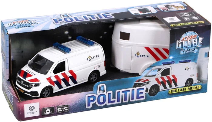 Auto Volkswagen transporter politie en aanhanger NL