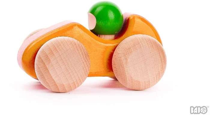 Bajo Holz-Rennwagen, Orange