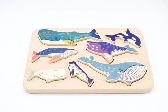 Bajo Holzformen Puzzle – Walfamilie