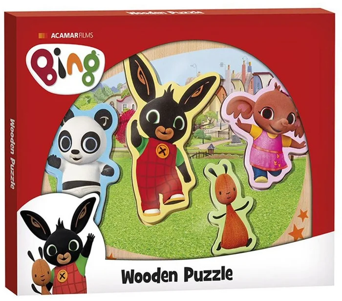 Bambolino Toys Bing houten puzzel 1+. 30x16x6.5 cm