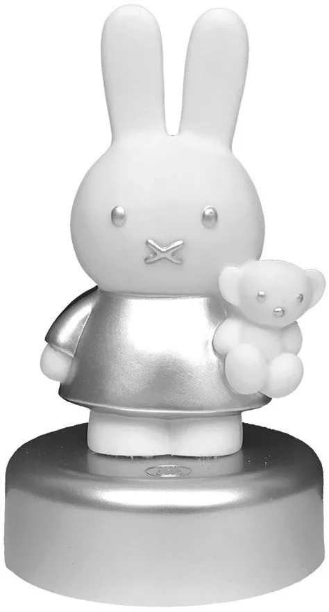 Bambolino Toys Miffy 33197 Baby-Nachtlicht Freistehend Silber, Weiß LED