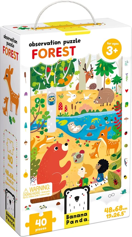 Banana Panda Beobachtungspuzzle Wald 3+