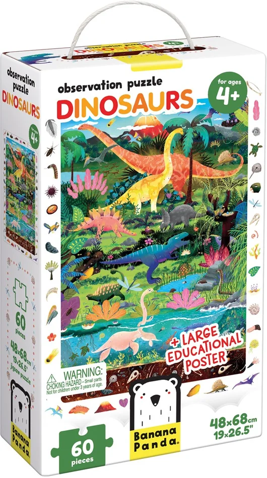 Banana Panda Find and See Puzzle Dinosaurier 4+