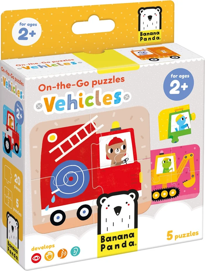 Banana Panda On-the-Go Puzzle Fahrzeuge 2+