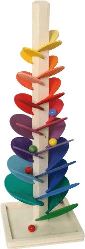 Bartl Klangbaum Murmelbaum bunt mit 6 Murmeln