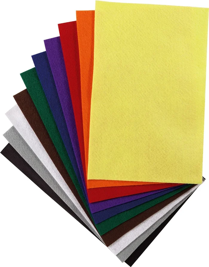 Bastelfilz 150g/m², 20x30cm 10 Blatt