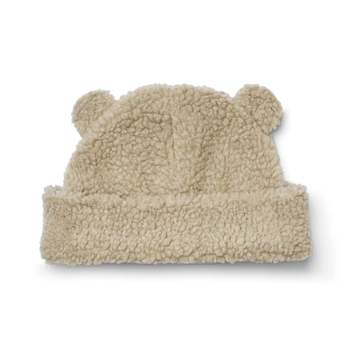 Bibi Fleece-Beanie mit Ohren Mist