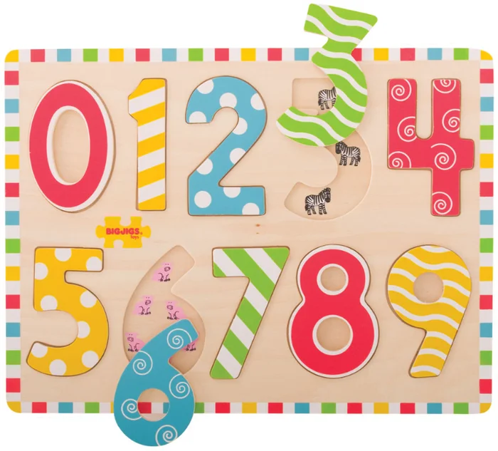 Bigjigs Einlegepuzzle Zahlen