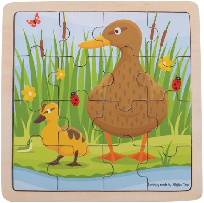 Bigjigs Ente und Entenküken Puzzle