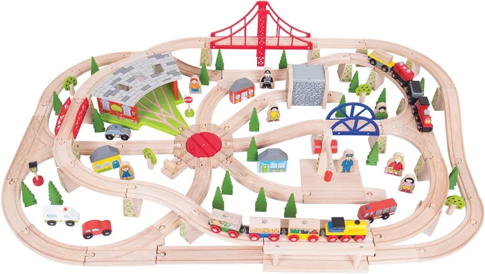 BigJigs Fracht Eisenbahn Set